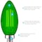 Luxrite B11 LED Green Light Bulbs 4.5W 40W Equivalent Colored Glass E12 Candelabra Base, 4PK LR21742-4PK - alternate 5
